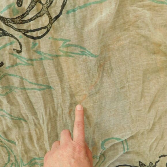 Affliction Live Fast Unisex GIANT Gauze Wrap Scarf 72x60 Beige Multicolor NWT - Picture 9 of 16